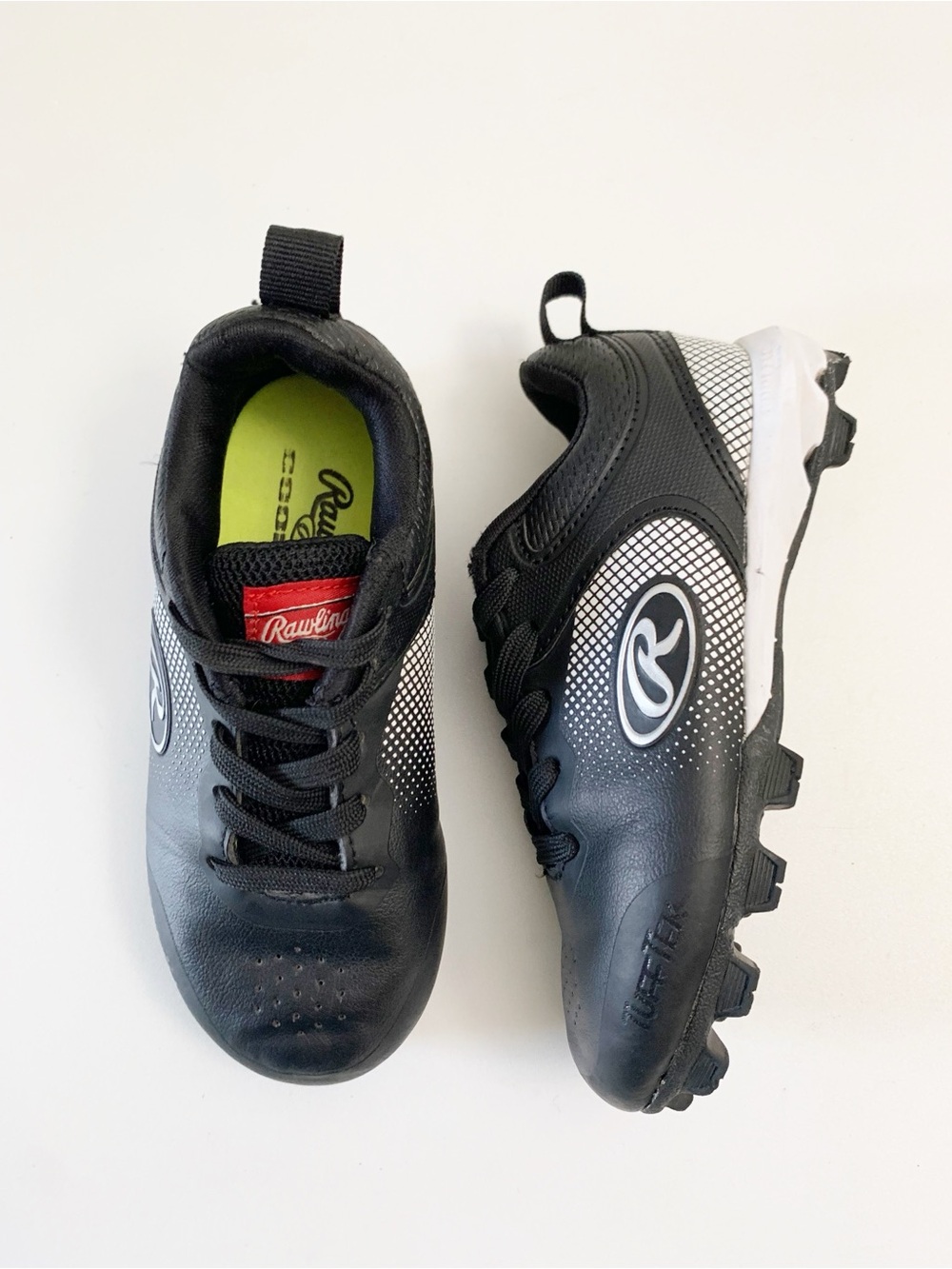 Rawlings Sanction Low Kids Black Baseball Cleats ~ 11